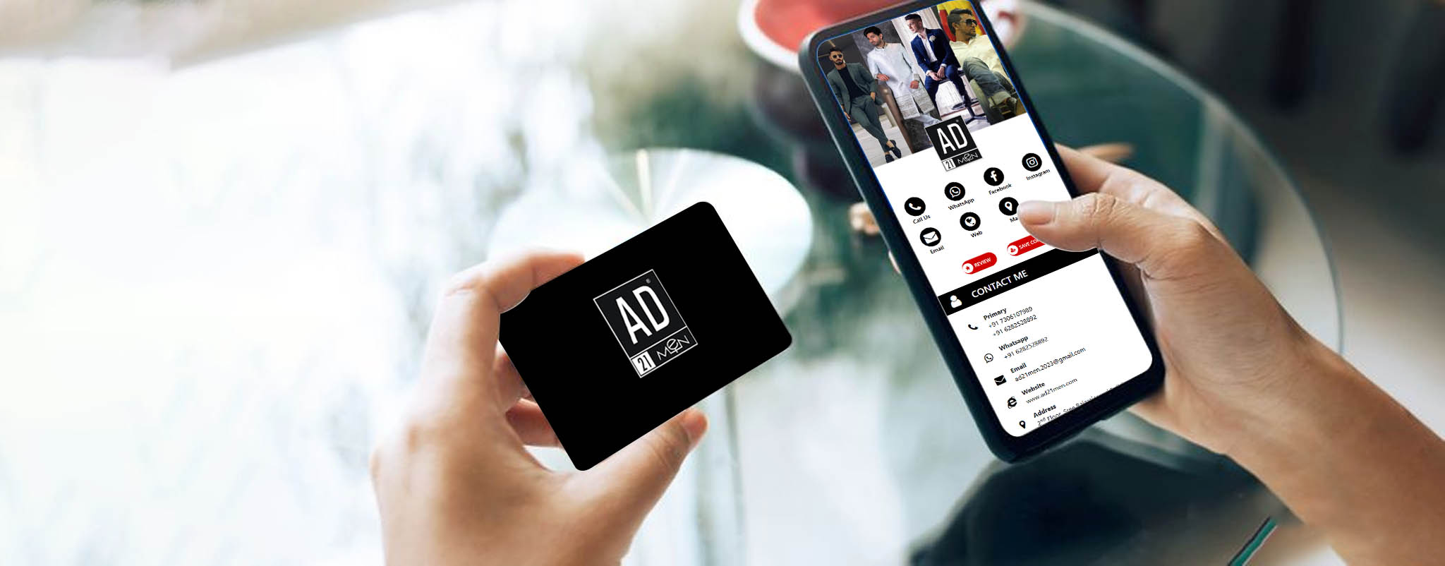 NFC Business Cards with V card